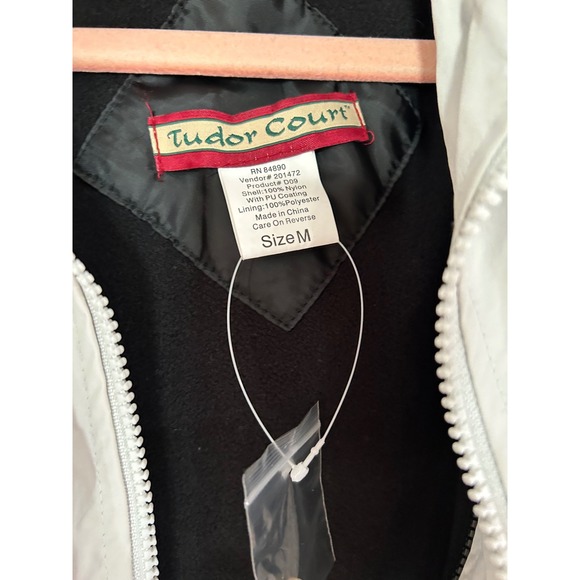 Vintage Tudor Court Beige Hooded Anorak Parka Jacket Womens Medium Adjustable‎ - Picture 3 of 6